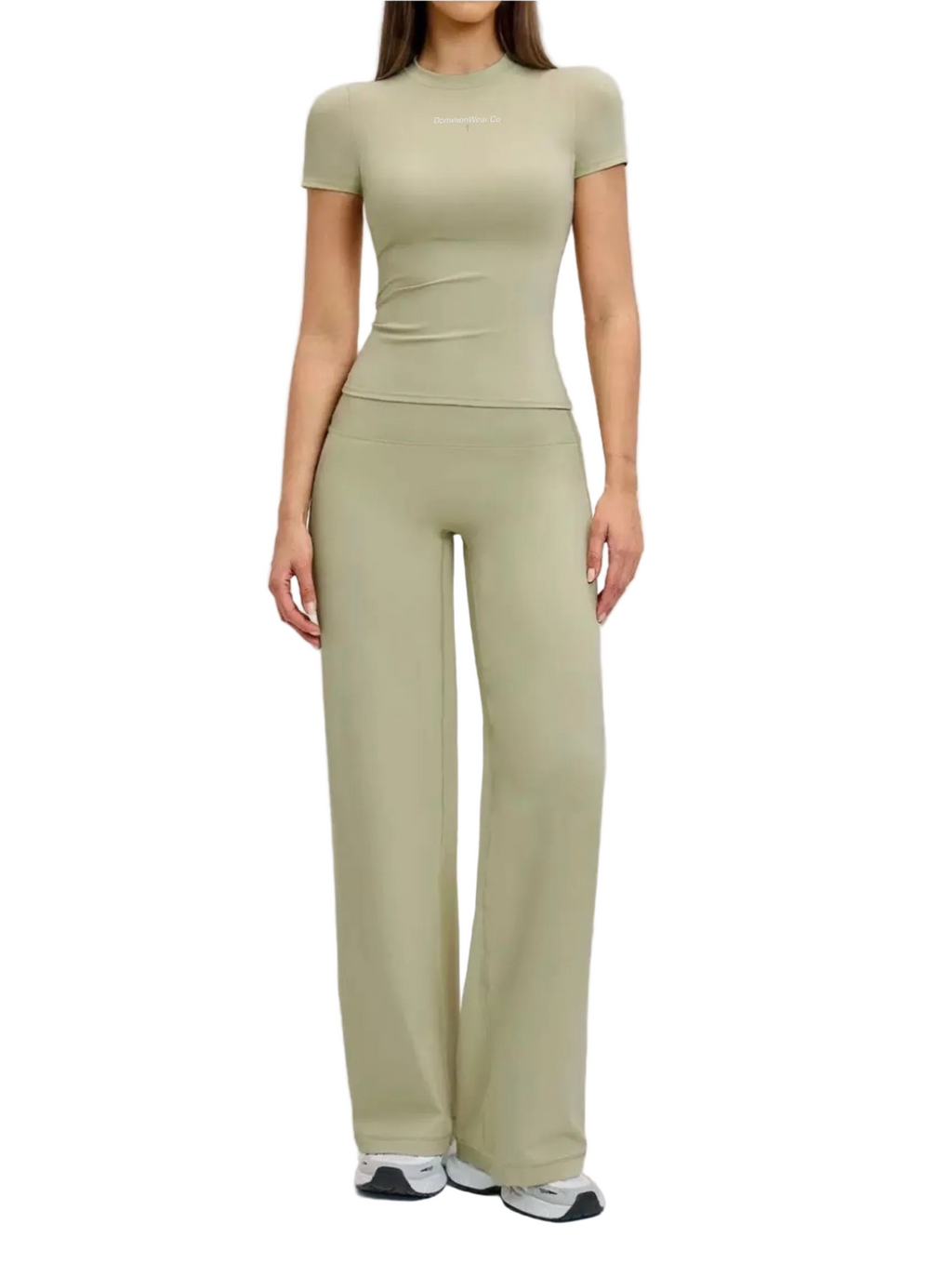 Short-sleeve Loose Wide-Leg Pants Set