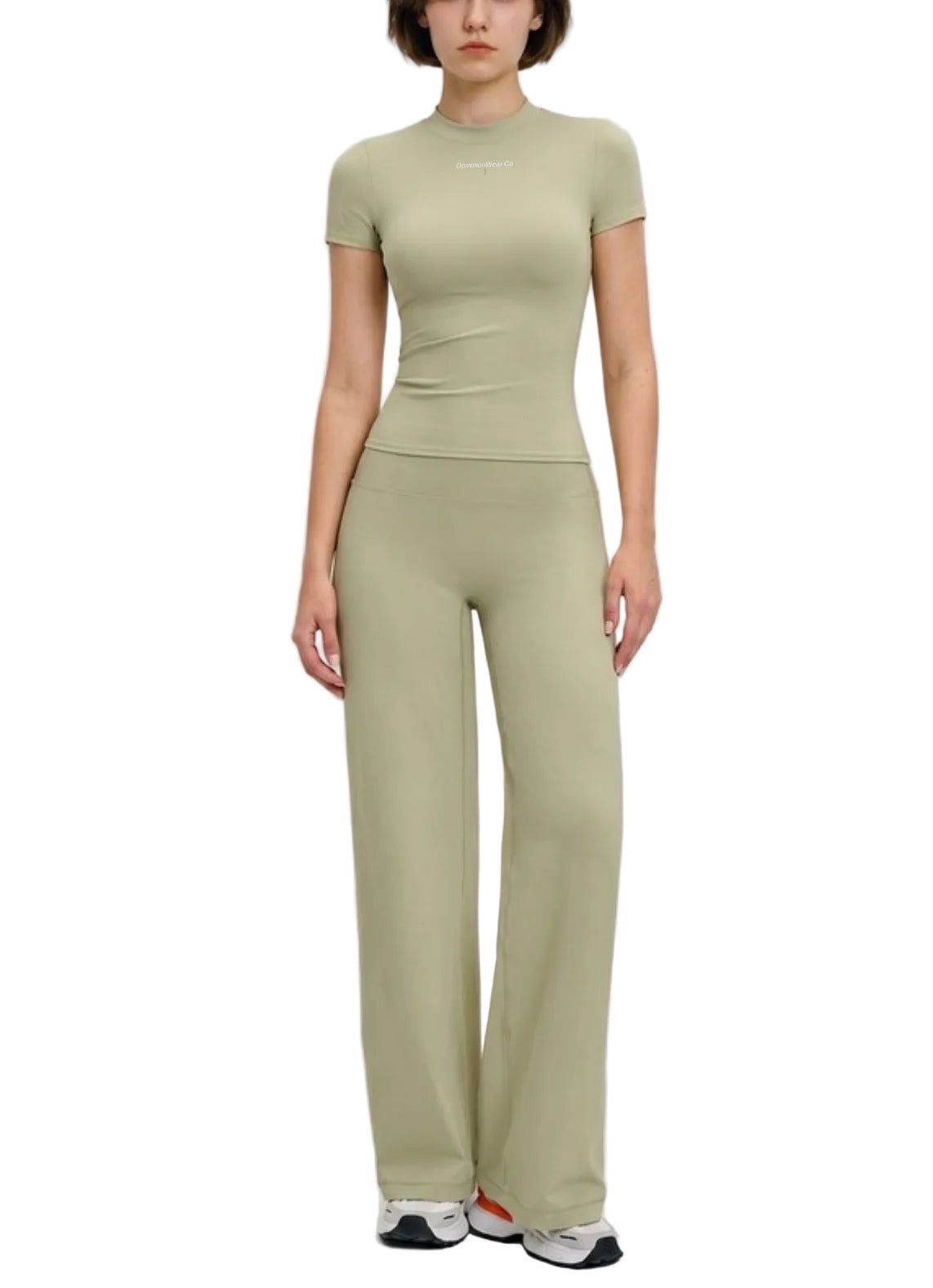 Short-sleeve Loose Wide-Leg Pants Set