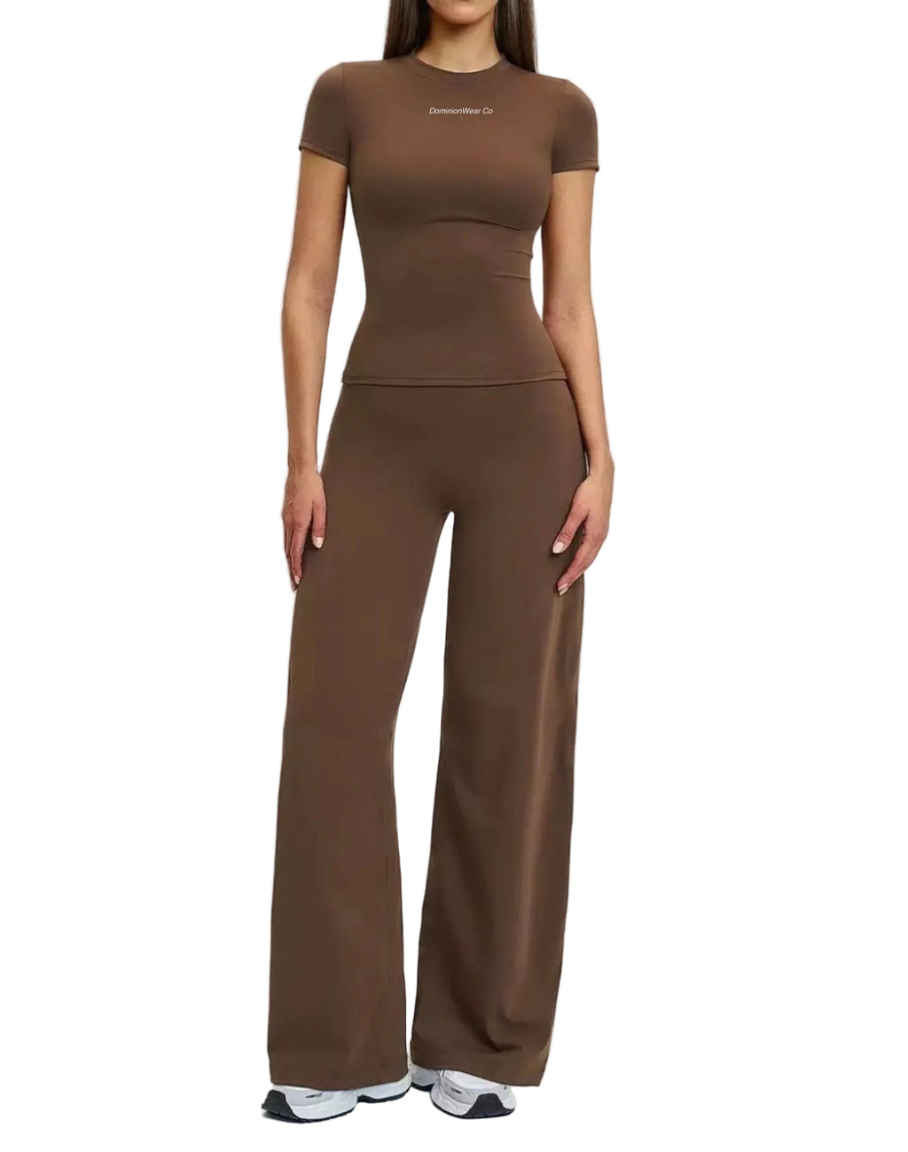 Short-sleeve Loose Wide-Leg Pants Set