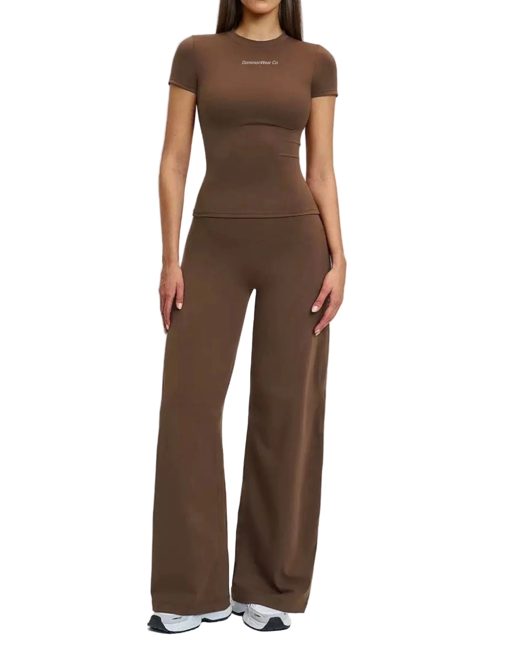 Short-sleeve Loose Wide-Leg Pants Set