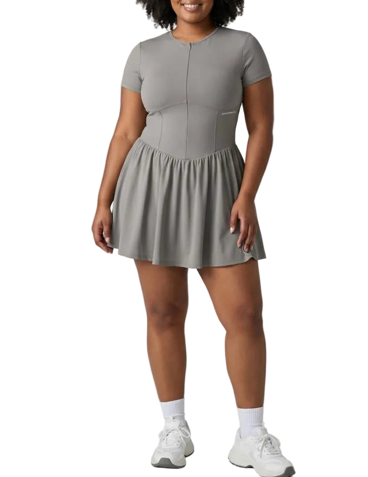 One-piece Dress With Shorts Pocket