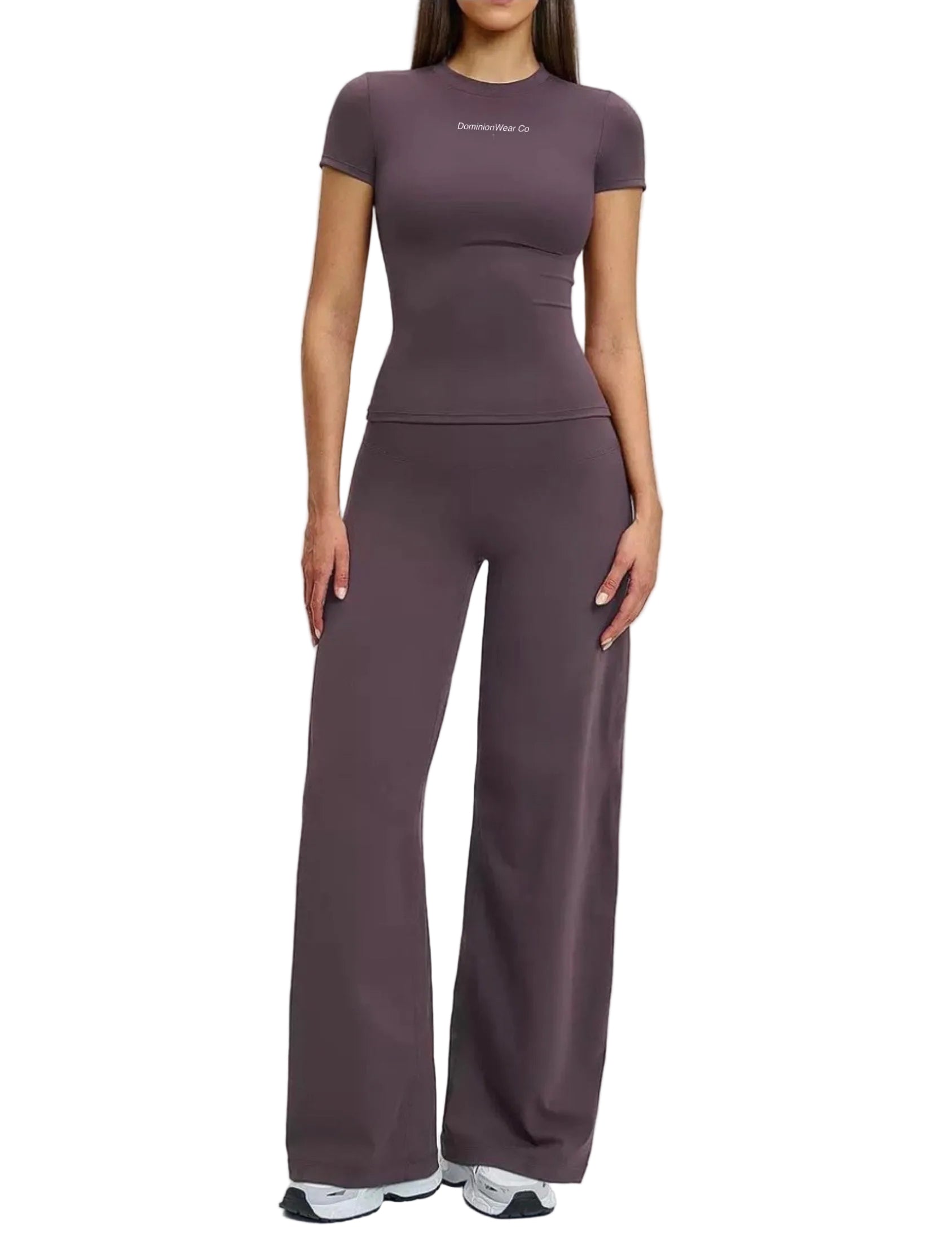 Short-sleeve Loose Wide-Leg Pants Set