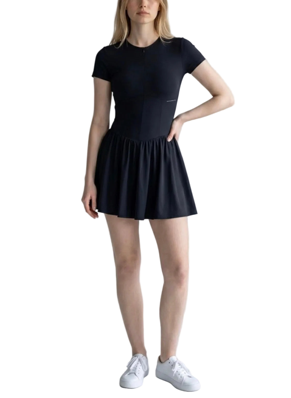 One-piece Dress With Shorts Pocket